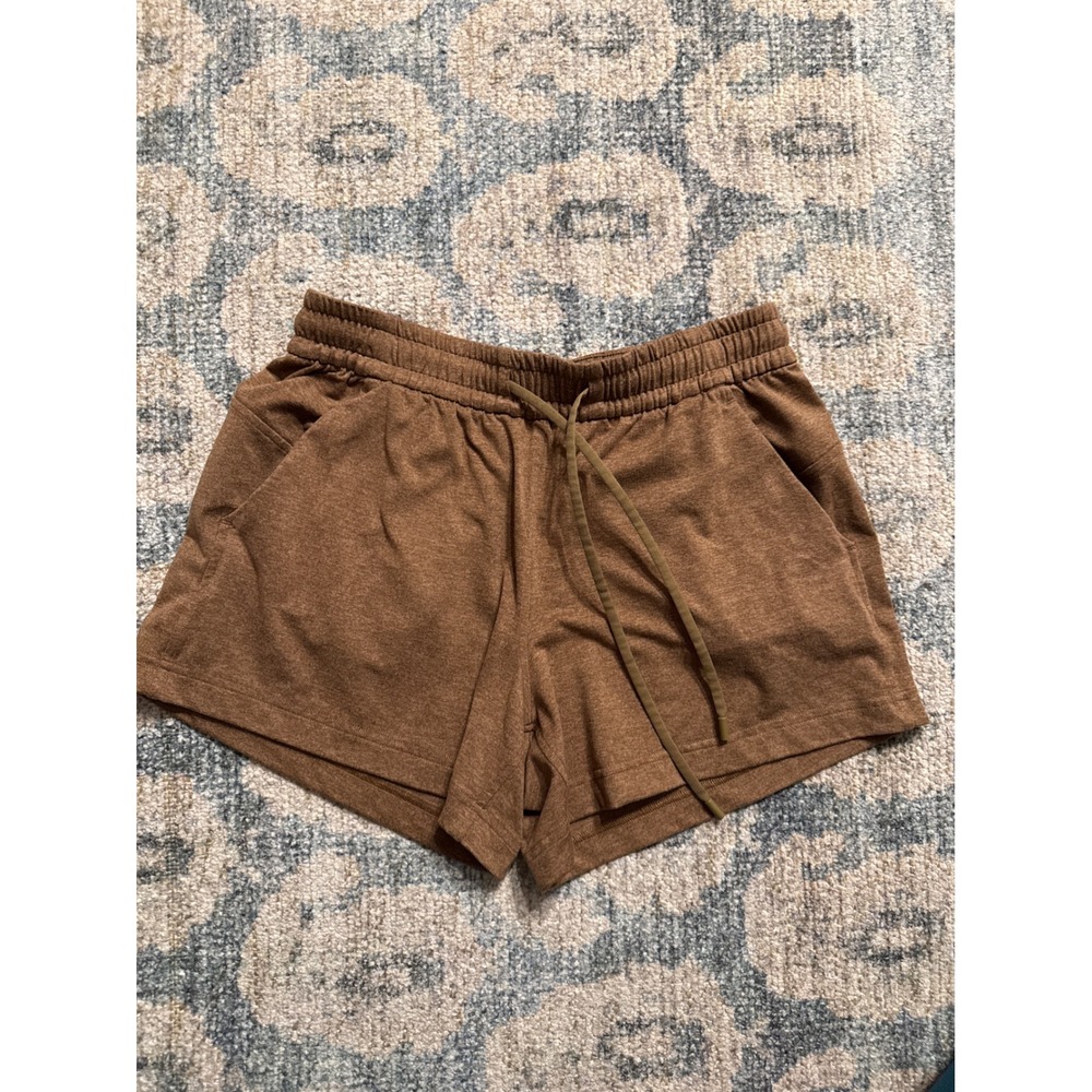 Lululemon Soft Jersey Relaxed-Fit Mid-Rise Short 4" Heritage Brown Size 6